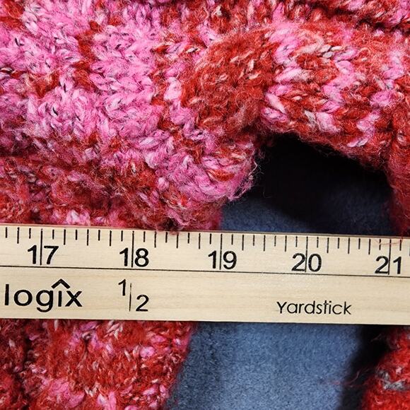 Boston Proper Womens Sweater Medium Pink Cable Knit Off Shoulder Stretch Classic - Picture 5 of 15